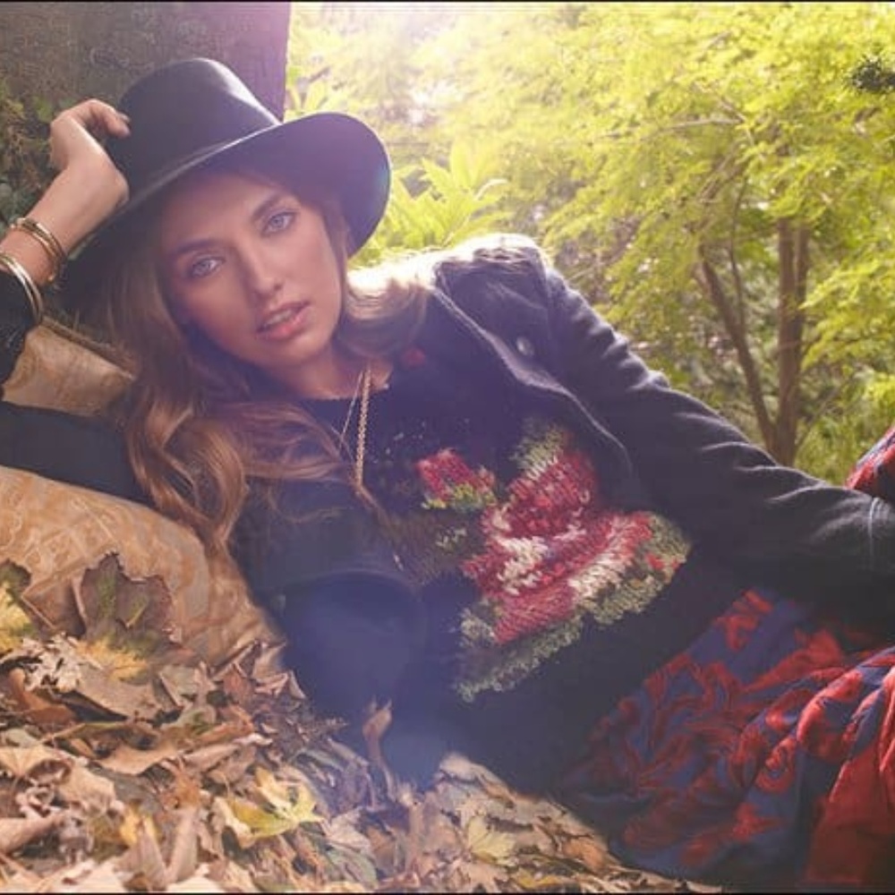 Free people Black Magic Rose Sweater